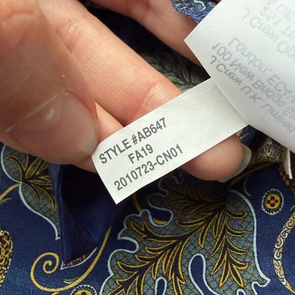 J.Crew 100% Silk Easy Pant in Botanical Cheetah Print Size 2 - Picture 7 of 7